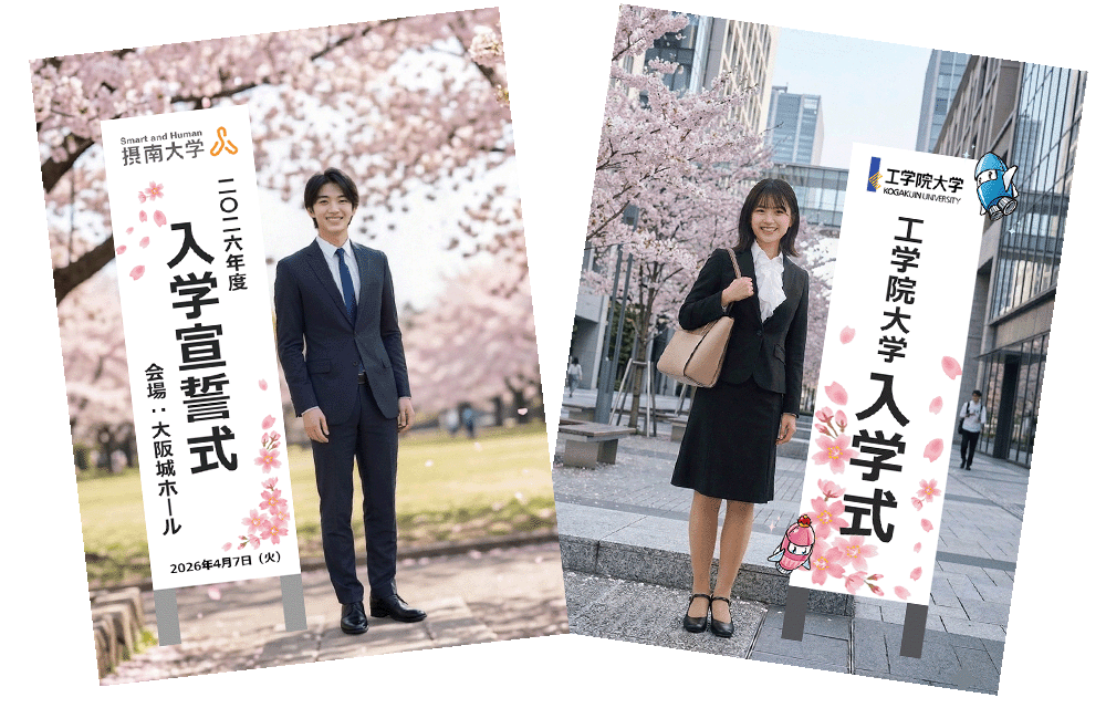 入学式AR立て看板